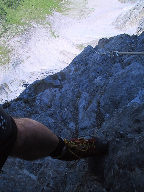 Foto: Andreas Koller / Klettersteigtour / Senda ferrada Piz Mitgel (3159m) / 18.09.2014 01:43:56