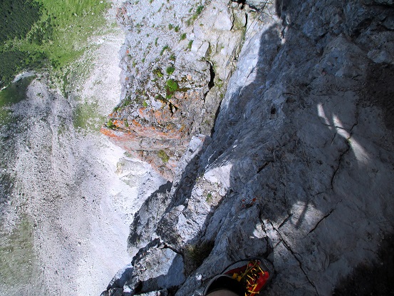Foto: Andreas Koller / Klettersteigtour / Senda ferrada Piz Mitgel (3159m) / 18.09.2014 01:42:09