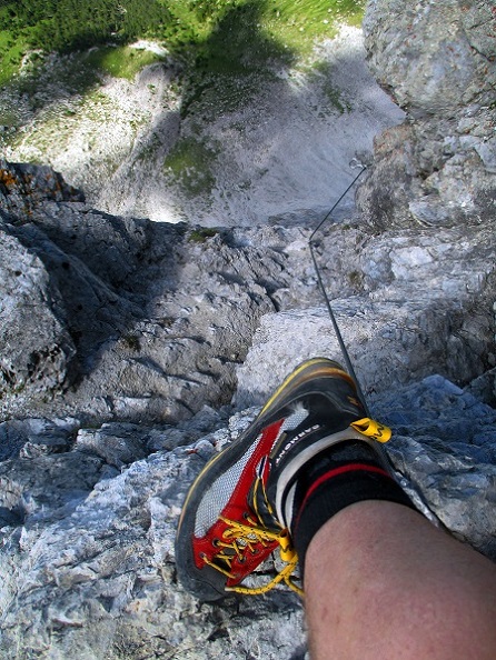 Foto: Andreas Koller / Klettersteigtour / Senda ferrada Piz Mitgel (3159m) / 18.09.2014 01:41:39