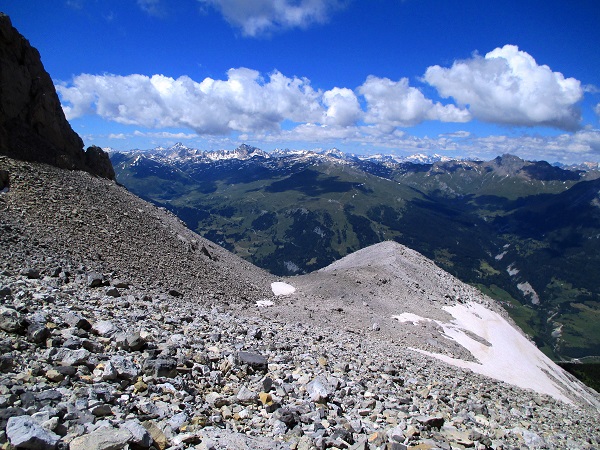 Foto: Andreas Koller / Klettersteigtour / Senda ferrada Piz Mitgel (3159m) / 18.09.2014 01:39:43