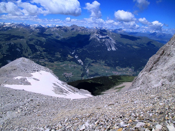 Foto: Andreas Koller / Klettersteigtour / Senda ferrada Piz Mitgel (3159m) / 18.09.2014 01:39:33