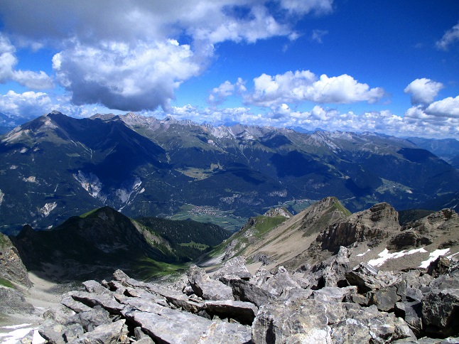 Foto: Andreas Koller / Klettersteigtour / Senda ferrada Piz Mitgel (3159m) / 18.09.2014 01:38:12