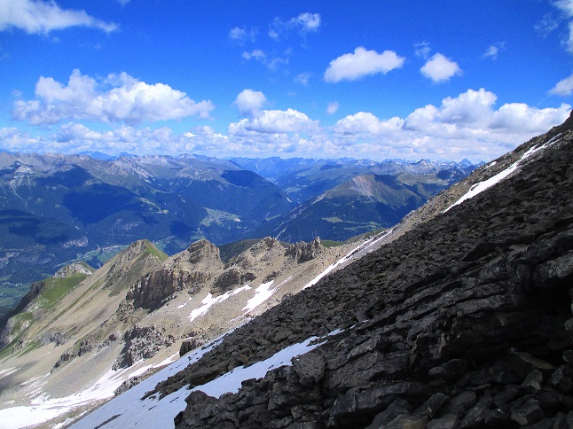 Foto: Andreas Koller / Klettersteigtour / Senda ferrada Piz Mitgel (3159m) / 18.09.2014 01:38:02