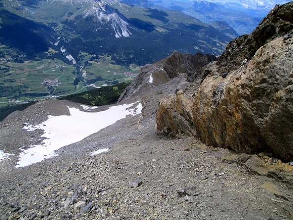 Foto: Andreas Koller / Klettersteigtour / Senda ferrada Piz Mitgel (3159m) / 18.09.2014 01:36:54