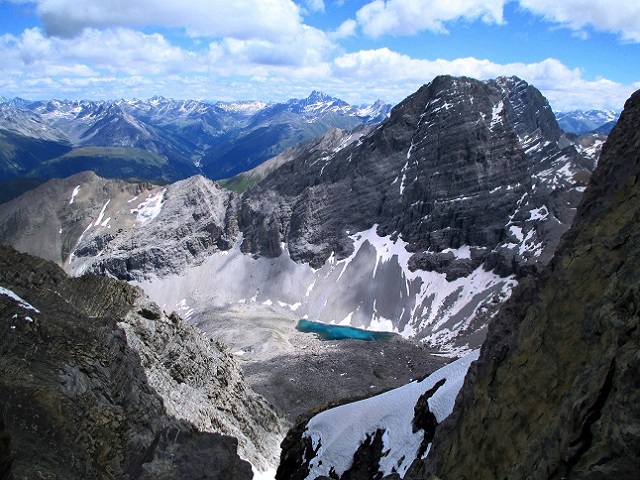 Foto: Andreas Koller / Klettersteigtour / Senda ferrada Piz Mitgel (3159m) / Piz Ela (3339m) / 18.09.2014 01:36:27