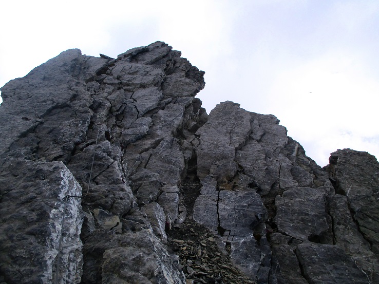 Foto: Andreas Koller / Klettersteigtour / Senda ferrada Piz Mitgel (3159m) / 18.09.2014 01:36:13