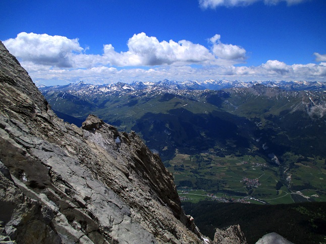 Foto: Andreas Koller / Klettersteigtour / Senda ferrada Piz Mitgel (3159m) / 18.09.2014 01:35:06