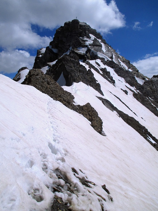 Foto: Andreas Koller / Klettersteigtour / Senda ferrada Piz Mitgel (3159m) / 18.09.2014 01:23:29