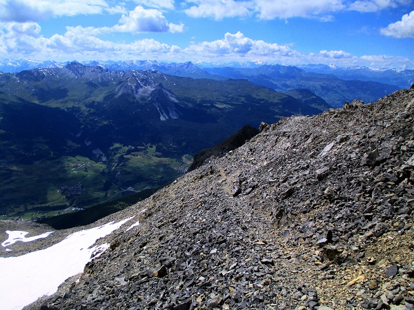 Foto: Andreas Koller / Klettersteigtour / Senda ferrada Piz Mitgel (3159m) / 18.09.2014 01:22:52