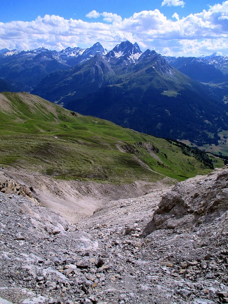 Foto: Andreas Koller / Klettersteigtour / Senda ferrada Piz Mitgel (3159m) / 18.09.2014 01:20:03