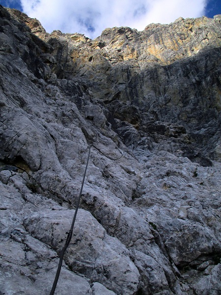 Foto: Andreas Koller / Klettersteigtour / Senda ferrada Piz Mitgel (3159m) / 18.09.2014 01:19:44