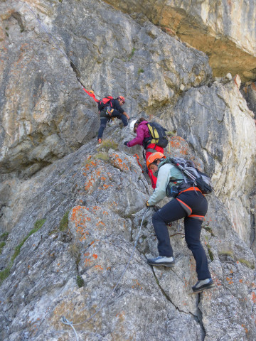 Foto: Wolfgang Lauschensky / Klettersteigtour / Rocher Blanc Voie facile / Rücken und Rinnen / 20.09.2014 00:45:24