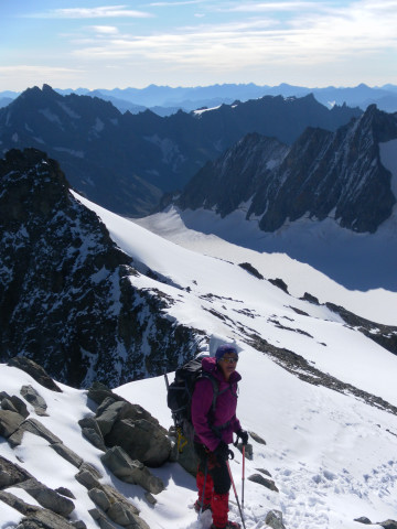 Foto: Wolfgang Lauschensky / Wandertour / Roche Faurio 3730m und Pointe Xavier Blanc 3677m / Abstieg zur Breche de Tombe Muree / 20.09.2014 13:42:33