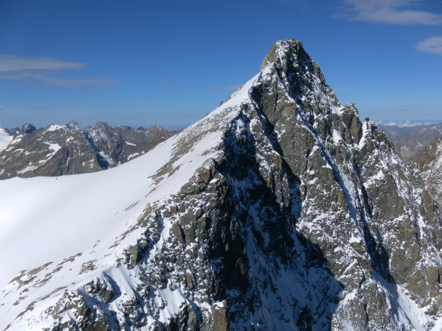 Foto: Wolfgang Lauschensky / Wandertour / Roche Faurio 3730m und Pointe Xavier Blanc 3677m / Roche Faurio vom Gipfel der Pointe Xavier Blanc / 20.09.2014 13:42:14