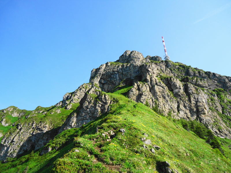 Foto: Günter Siegl / Klettersteigtour / Klettersteig Kitzbüheler Horn (1996m) / Übersicht der Wand / 10.07.2017 21:48:23
