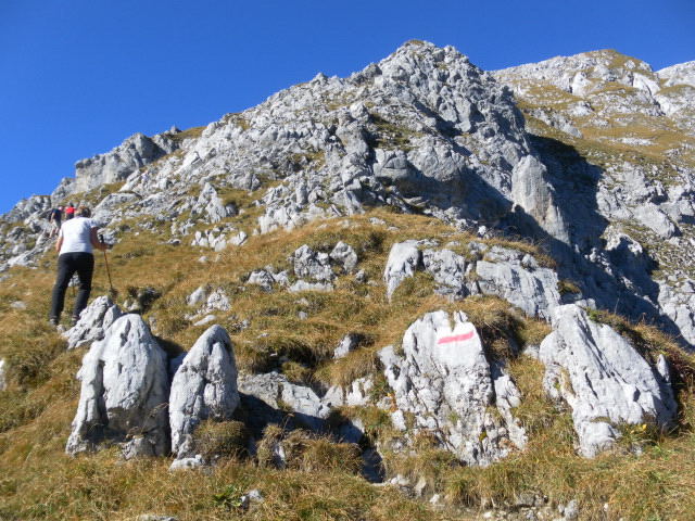 Foto: Wolfgang Lauschensky / Wandertour / Gumpenspitze und Gamsjoch aus dem Laliderertal / Schrofengürtel / 21.10.2014 18:43:04