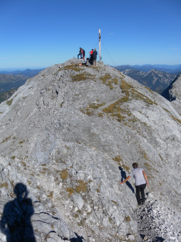 Foto: Wolfgang Lauschensky / Wandertour / Gumpenspitze und Gamsjoch aus dem Laliderertal / Gamsjoch Kreuzgipfel / 21.10.2014 18:42:27