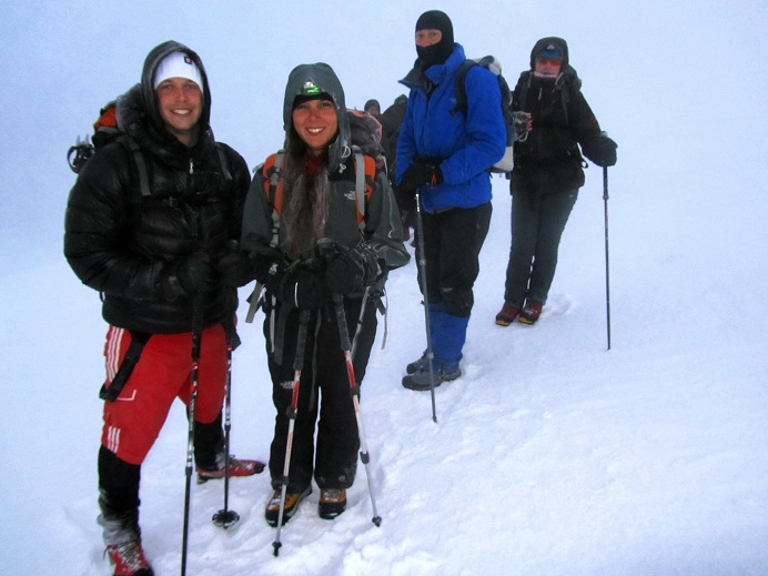 Foto: Andreas Koller / Wandertour / Ararat (5137m) / Finales Gletscherdach / 23.10.2014 02:02:52