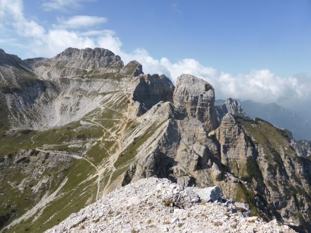 Foto: Manfred Karl / Wandertour / Cima Carega über den Sentiero del Fumante / Auf der Cima Mosca / 11.12.2014 20:18:40