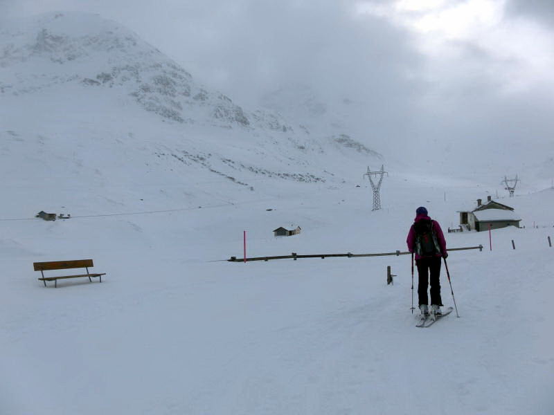 Foto: Wolfgang Lauschensky / Skitour / Roccabella 2727m / wir verlassen den Pistenbereich / 06.02.2015 21:11:10