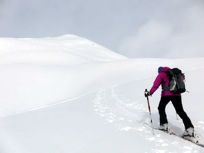 Foto: Wolfgang Lauschensky / Skitour / Roccabella 2727m / erste Gipfelmulden / 06.02.2015 21:06:58