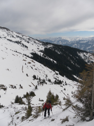 Foto: Wolfgang Lauschensky / Skitour / Hochkogel 2249m von Hochprack / Zustieg zum Gipfelbecken / 22.02.2015 20:35:04
