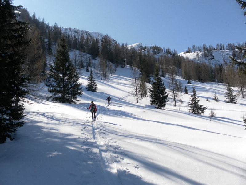 Foto: Wolfgang Lauschensky / Skitour / Frauenkogel 2424m Nordanstieg / unter dem Arappkogel / 20.03.2015 12:46:57
