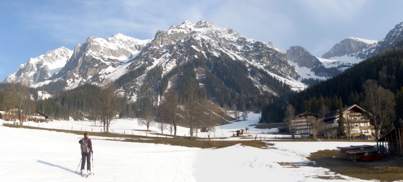 Foto: Wolfgang Lauschensky / Skitour / Sinabell  2349m über Feisterkar / Feisterkar und Sinabell rechts (vom Ausgangspunkt gesehen) / 02.04.2015 14:37:33