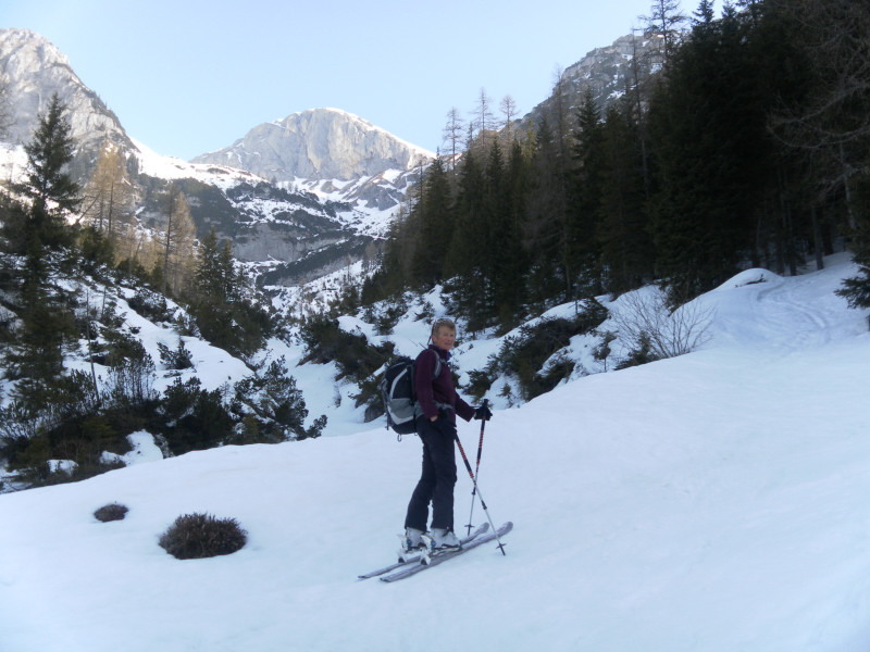 Foto: Wolfgang Lauschensky / Skitour / Sinabell  2349m über Feisterkar / im Bachgraben / 02.04.2015 14:37:19