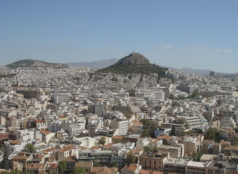 Foto: Wolfgang Lauschensky / Wandertour / Lykavittos oder Lykabettus 277m / Lykavittos von der Akropolis / 17.06.2015 17:30:50