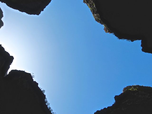 Foto: Walter Ruttinger / Wandertour / Masca Schlucht ***** / Blick nach oben / 19.06.2015 12:07:37
