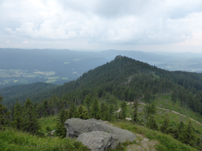 Foto: Manfred Karl / Wandertour / Großer und Kleiner Osser / Blick zum Kleinen Osser / 15.08.2015 17:35:28
