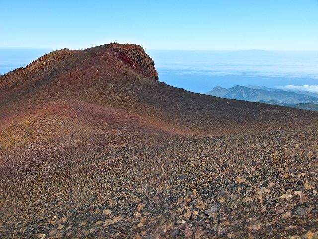 Foto: Walter Ruttinger / Wandertour / Pico Sur 3106m / Narices del Teide /Teneriffa / Steinwüste im unteren Bereich / 28.07.2015 12:43:13