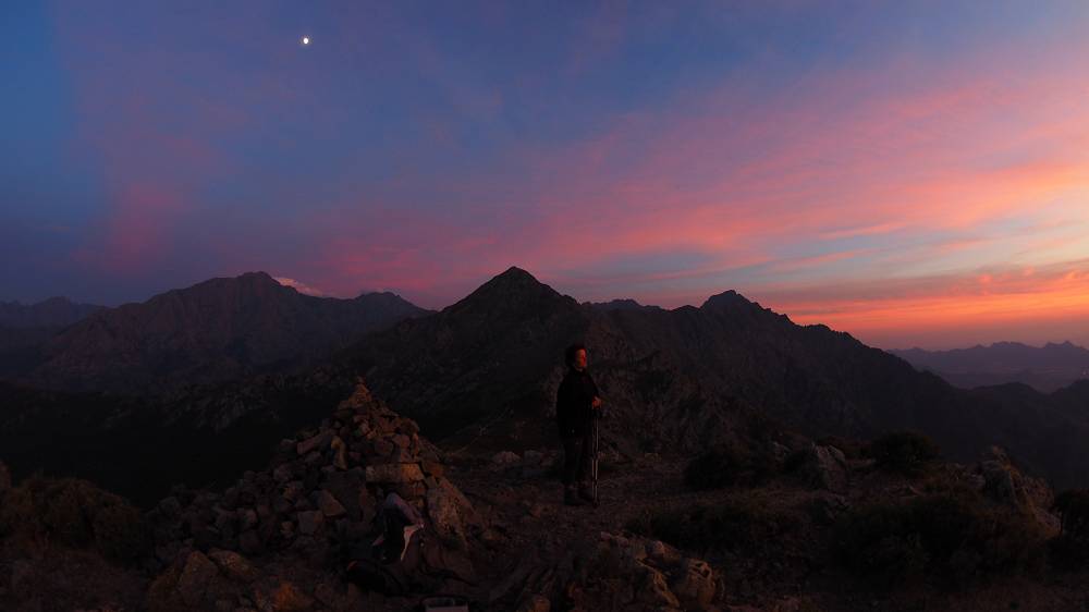 Foto: Datzi / Wandertour / Wunderschöner und Einsamer Sonnenuntergang am Monte Tolu / Der Sonnenuntergang am Monte Tolu Mit Blick zum Monte Cinto / 06.08.2015 19:30:47