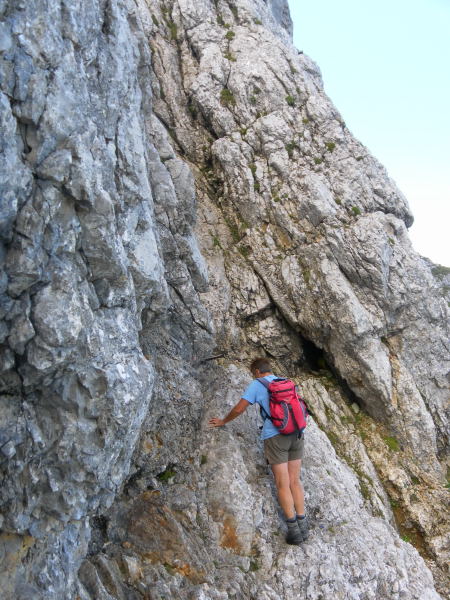 Foto: Wolfgang Lauschensky / Wandertour / Kleiner Buchstein 1990m Normalanstieg / Einstiegsnische / 15.08.2015 12:39:52