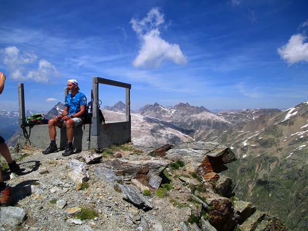 Foto: Andreas Koller / Wandertour / Panoramatour auf den Piz Lagalb (2959m) / Der Gipfel des Piz Lagalb ist erreicht / 05.09.2015 18:03:44