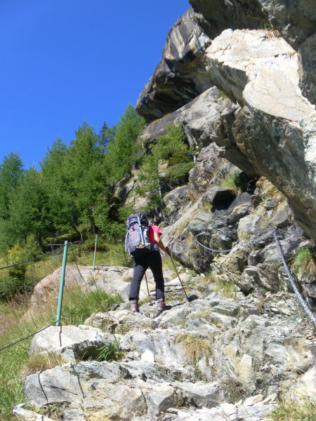 Foto: Wolfgang Lauschensky / Wandertour / Monte delle Forbici 2910m / in der Sasso Moro Flanke / 20.09.2015 13:12:36