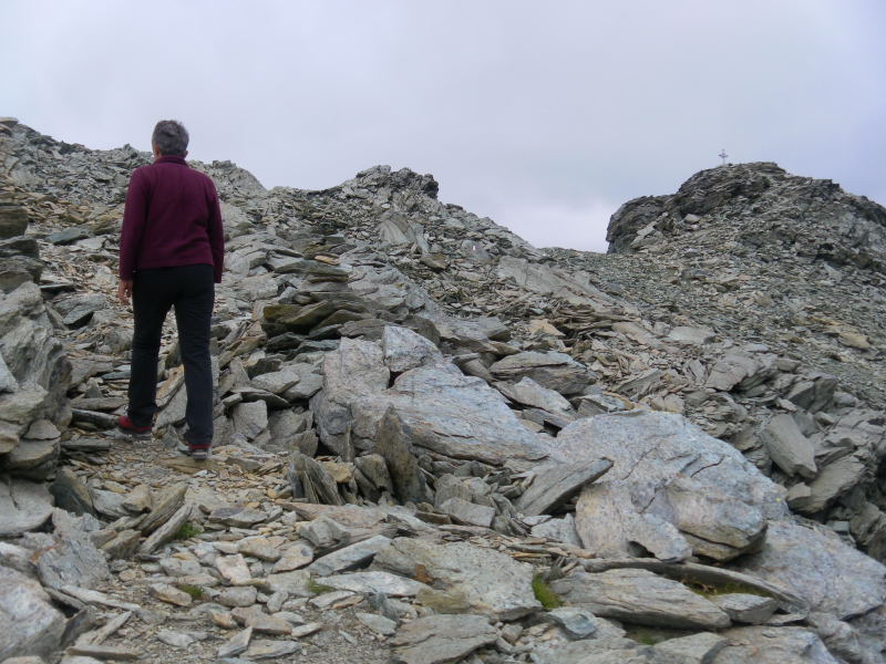 Foto: Wolfgang Lauschensky / Wandertour / Monte delle Forbici 2910m / vor dem Gipfelsattel / 20.09.2015 13:10:26