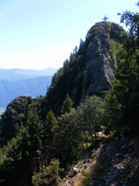 Foto: Wolfgang Lauschensky / Wandertour / Sassariente 1768m Runde von Monti della Motta / Gipfelzustieg links des Blockgrates / 29.09.2015 23:54:02