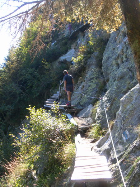Foto: Wolfgang Lauschensky / Wandertour / Sassariente 1768m Runde von Monti della Motta / Einstieg in das Gipfelfinale / 29.09.2015 23:53:53
