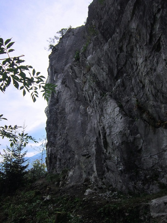 Foto: Andreas Koller / Klettersteigtour / Burgfels Klettersteig Strechau (835m) / 07.10.2015 01:26:03