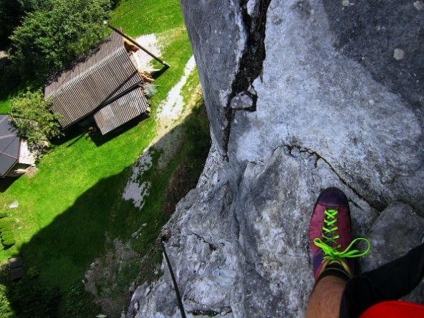 Foto: Andreas Koller / Klettersteigtour / Burgfels Klettersteig Strechau (835m) / 07.10.2015 01:24:44