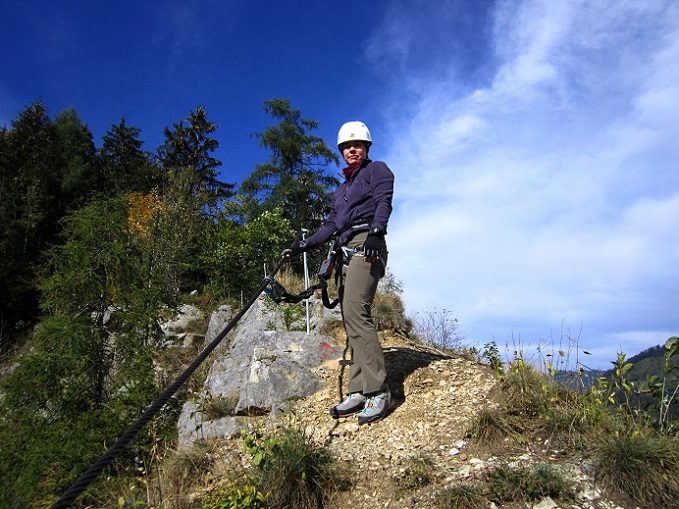Foto: Andreas Koller / Klettersteigtour / Burgfels Klettersteig Strechau (835m) / 07.10.2015 01:23:30
