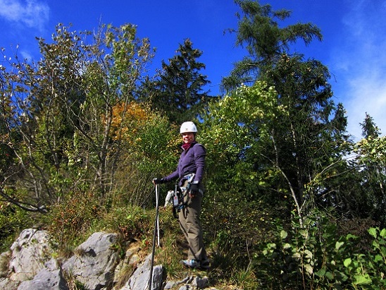 Foto: Andreas Koller / Klettersteigtour / Burgfels Klettersteig Strechau (835m) / 07.10.2015 01:23:15