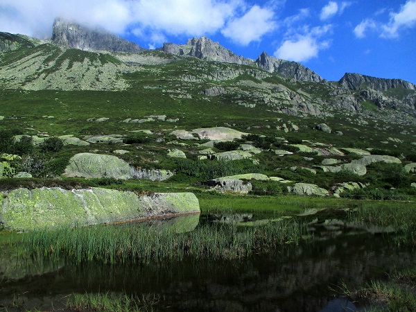 Foto: Andreas Koller / Klettersteigtour / Bergsee-Klettersteig Krokodil (2527m) / 18.10.2015 04:07:32