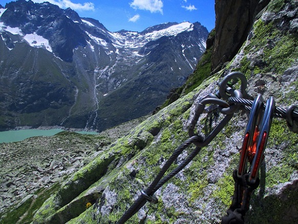 Foto: Andreas Koller / Klettersteigtour / Bergsee-Klettersteig Krokodil (2527m) / 18.10.2015 04:03:31