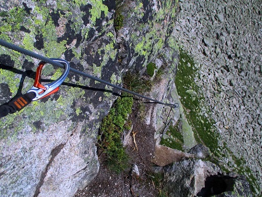 Foto: Andreas Koller / Klettersteigtour / Bergsee-Klettersteig Krokodil (2527m) / 18.10.2015 04:03:11