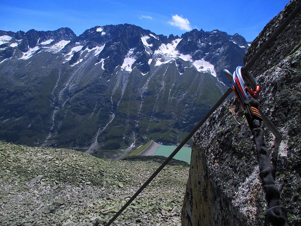 Foto: Andreas Koller / Klettersteigtour / Bergsee-Klettersteig Krokodil (2527m) / 18.10.2015 04:03:00