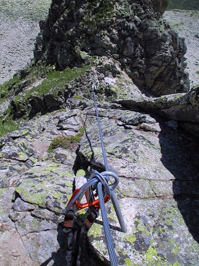 Foto: Andreas Koller / Klettersteigtour / Bergsee-Klettersteig Krokodil (2527m) / 18.10.2015 04:00:05