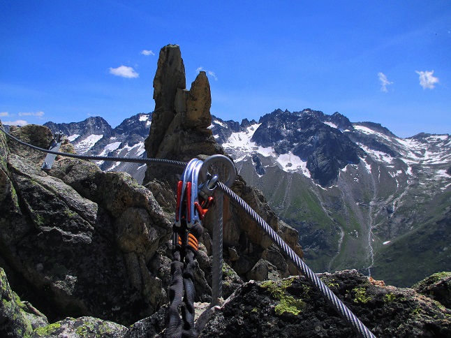 Foto: Andreas Koller / Klettersteigtour / Bergsee-Klettersteig Krokodil (2527m) / 18.10.2015 03:58:35